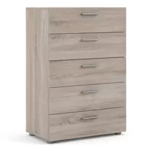 Pepe Chest Of 5 Drawers In Truffle Oak Effect