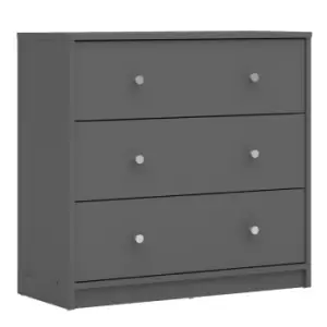 May Chest Of 3 Drawers In Grey