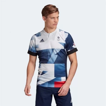 adidas Team GB Rugby 7's Jersey - Wht/Blue/Red