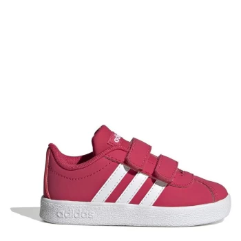 adidas VL Court Nubuck Infant Girls Trainers - Pink