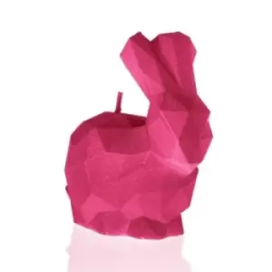 Small Rabbit Candle &ndash; Dark Pink