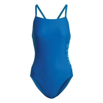 adidas Thin Straps Branded Swimsuit Womens - Blue