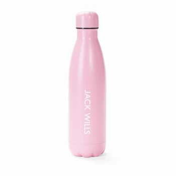 Jack Wills Eco Metal Flask Water Bottle - Pink