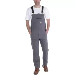 Carhartt Mens Rugged Cotton Spandex Flex Rigby Bib Overalls Waist 34' (86cm), Inside Leg 34' (86cm)