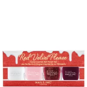 nails inc. Red Velvet Please Nail Polish Set