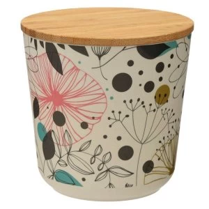 Wisewood Botanical Bamboo Composite Small Round Storage Jar