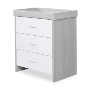 Ickle Bubba Pembrey Changing Unit / Chest - Ash Grey & White