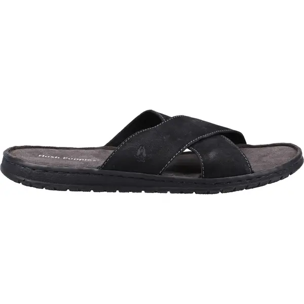 Hush Puppies Mens Nile Lightweight Slip On Slide Sandals - UK 10 Black male GDE2460BLK10