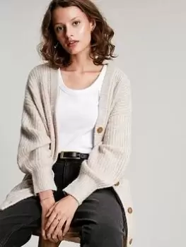 Joules Immy Knitted Cardigan - Beige, Cream, Size 12, Women