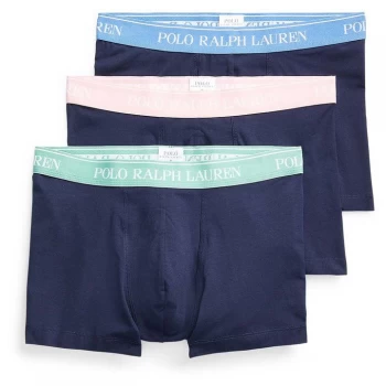 Polo Ralph Lauren 3 Pack Logo Trunks - Navy/Navy/Navy