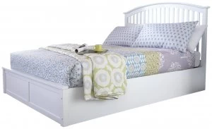 GFW Madrid Ottoman Kingsize Bed Frame - White