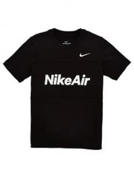 Nike Air Older Boys T-Shirt - Black Size M 10-12 Years