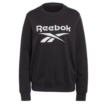 Reebok Identity Logo French Terry Crew Sweatshirt - Black