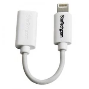 StarTech.com White Micro USB to Apple 8-pin Lightning Connector Adapter for iPhone / iPod / iPad