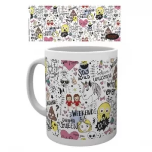 Emoji Pattern Mug