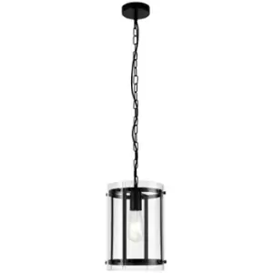 Luminosa Lighting - Ceiling Pendant, 1 Light E27, Matt Black