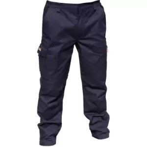 Result Mens Stretch Work Trousers / Pants (32 Inch Leg Length) (36“) (Navy Blue) - Navy Blue