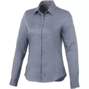 Elevate Vaillant Long Sleeve Ladies Shirt (XS) (Navy)