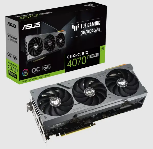 ASUS TUF Gaming GeForce RTX 4070 Ti SUPER 16GB GDDR6X OC Edition Graphics Card