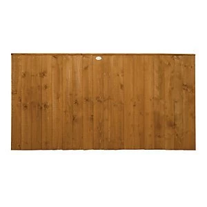 Forest Garden Dip Treated Featheredge Fence Panel - 6 x 3ft Pack of 3