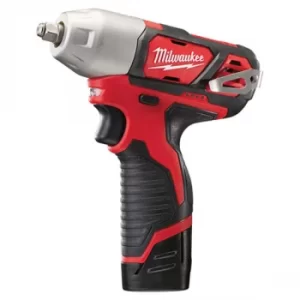 Milwaukee M12 BIW38-202C Sub-Compact 3/8in Impact Wrench 12V 2 x 2...