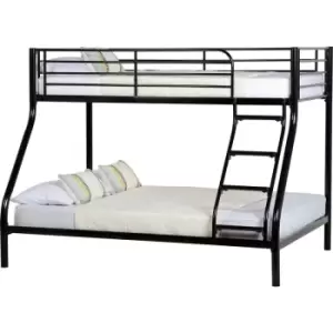 Seconique Tandi Triple Metal Sleeper Bunk Bed Black