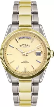 Rotary Watch Havana Mens - Gold