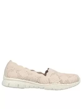 Skechers Seager-my Look Slip On - Natural, Beige, Size 6, Women