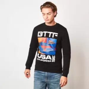 Back to the Future USA35 Unisex Sweatshirt - Black - L - Black