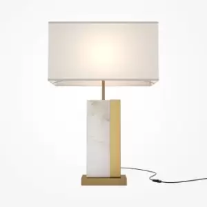 Maytoni Bianco Modern Table Lamp with Shade Brass E27