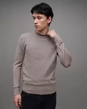 AllSaints Mode Merino Crew Ramskull Jumper