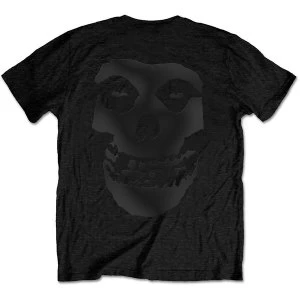 Misfits - Tonal Fiend Skull Unisex Medium T-Shirt - Black