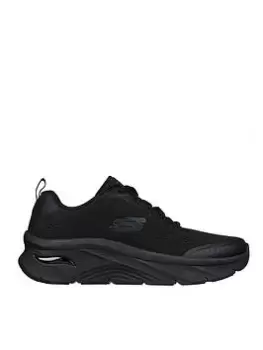 Skechers Arch Fit D'lux Sumner Arch Fit Engineered Mesh Lace Up Trainer, Black, Size 8, Men