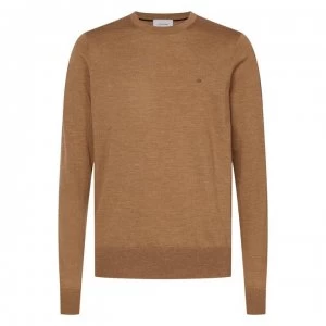 Calvin Klein Superior Wool Sweater - Caramel Brown