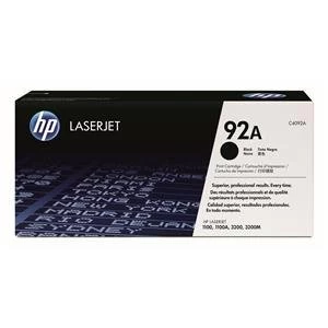 HP 92A Black Laser Toner Ink Cartridge