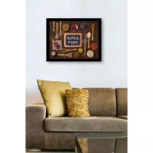 SC0974 Multicolor Decorative Framed MDF Painting