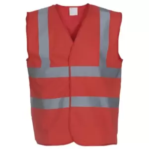 Yoko Mens High-Vis Waistcoat (L) (Red)