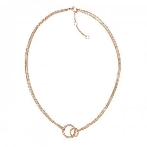 Tommy Hilfiger Double Open Necklace - Rose Gold