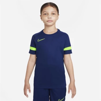 Nike Academy Soccer Top - Blue/Volt