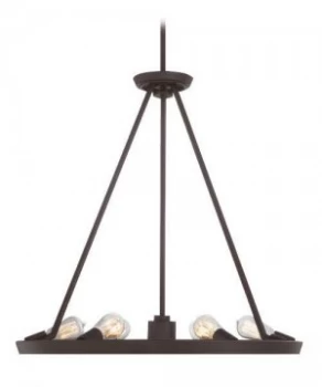 6 Light Pendant Chandelier Light Western Bronze, E27