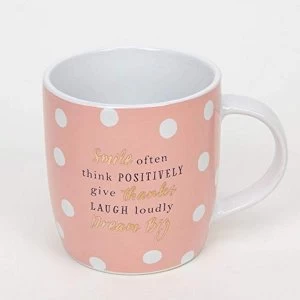 Bellini Stoneware Mug - Smile Often