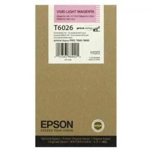 Epson T6026 Light Magenta Ink Cartridge