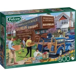 Jumbo Falcon De Luxe Moving Day 500 Piece Jigsaw Puzzle