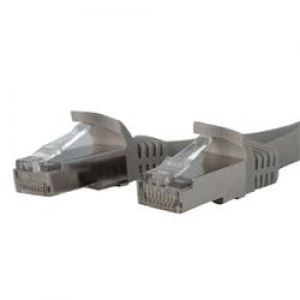 StarTech.com 10ft Cat 6a Gray Shielded Molded 10 Gigabit RJ45 STP Cat6a Patch Cable