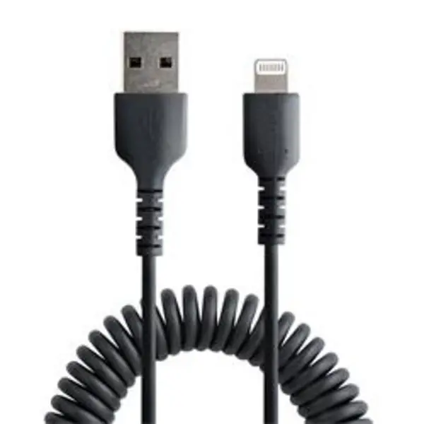 StarTech.com USB to Lightning Cable Coiled RUSB2ALT1MBC