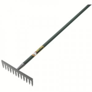 Slingsby Evergreen Garden Rake 54" Aluminium GreyGreen 380364