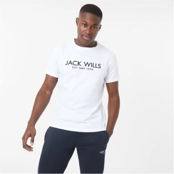 Jack Wills Carnaby Logo T-Shirt - White NG