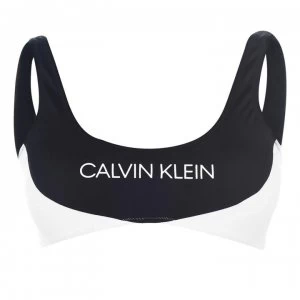 Calvin Klein Colour Block Bikini Bralette - Black