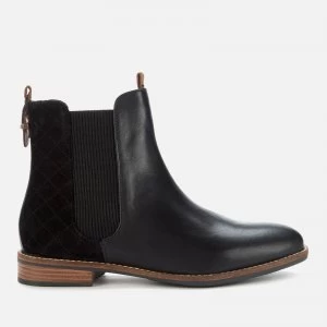 Barbour Womens Badminton Leather Chelsea Boots - Black - UK 4