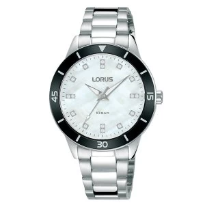 Lorus RG245RX9 Ladies Dress Mop Dial Stainless Steel Bracelet Watch